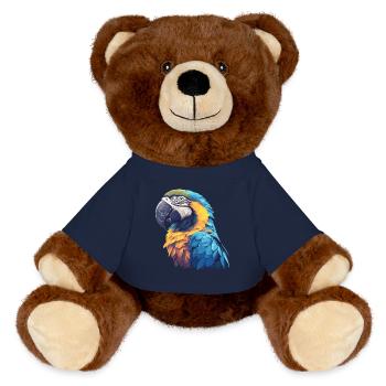 L’ère de l’ara - Nounours RecycelBär® marron - bleu marine - Devant