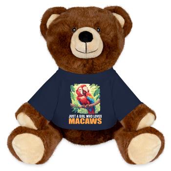 L’ère de l’ara - Nounours RecycelBär® marron - bleu marine - Devant
