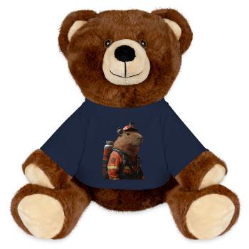 Wasserschwein - MiniFeet® RecycelBär® Braun - French Navy - Vorne