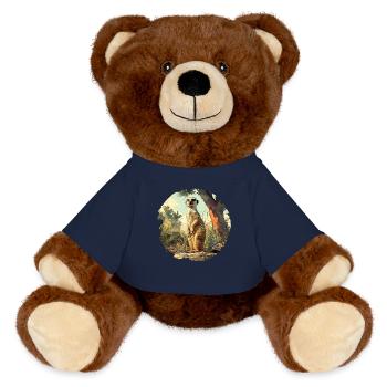 Meerkat Erdmännchen - MiniFeet® RecycelBär® Braun - French Navy - Vorne