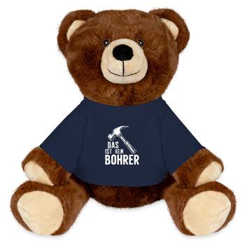 Das ist kein Bohrer – Hammer - MiniFeet® RecycelBär® Braun - French Navy - Vorne