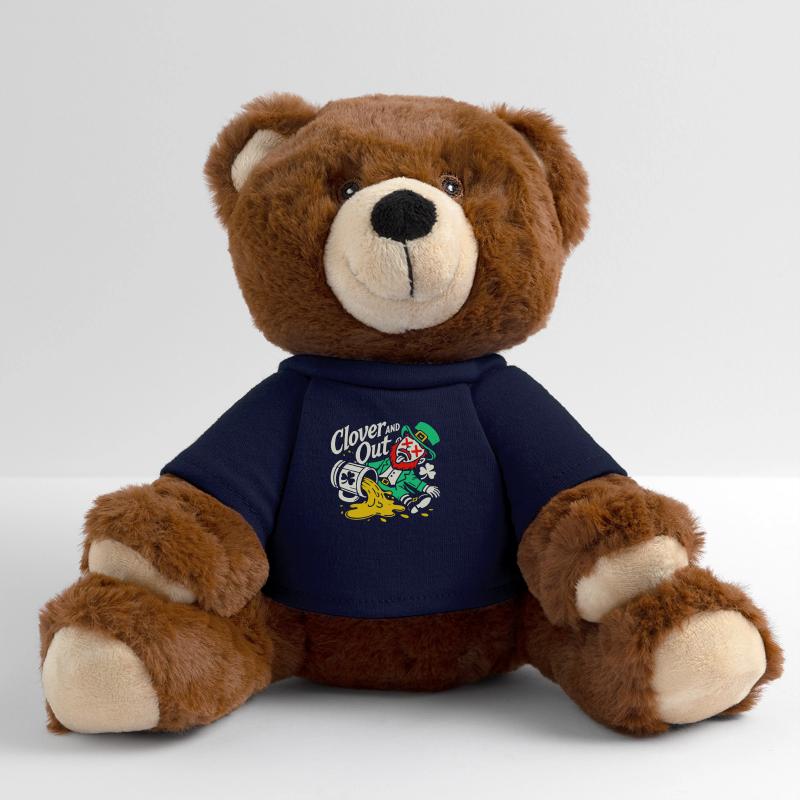 Trèfle de la Saint-Patrick et plaisir Nounours RecycelBär® marron