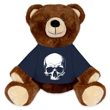 Totenkopf - MiniFeet® RecycelBär® Braun - French Navy - Vorne