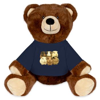 Meerschweinchen für eine Meerschweinchen - MiniFeet® RecycelBär® Braun - French Navy - Vorne