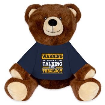 Pastor - MiniFeet® RecycelBär® Teddy Bear Brown - french navy - Front