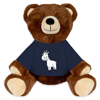Ziegenbock Bock - MiniFeet® RecycelBär® Braun - French Navy - Vorne