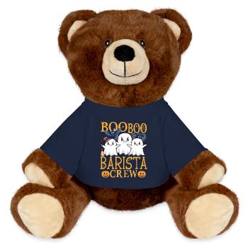 Barista uu Drôle barista - Nounours RecycelBär® marron - bleu marine - Devant