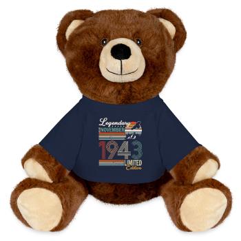 NOVEMBER 1943 - MiniFeet® RecycelBär® Braun - French Navy - Vorne