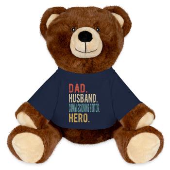 Rédacteur en chef Papa Mari Héros - Nounours RecycelBär® marron - bleu marine - Devant