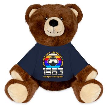 1963 - MiniFeet® RecycelBär® Braun - French Navy - Vorne