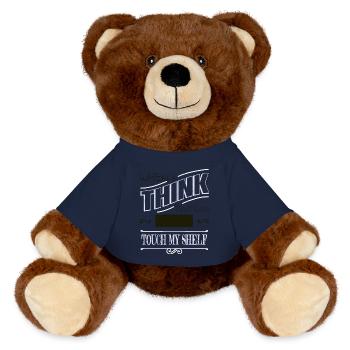 Bibliophile Book Keeper Awesome Book Keeper Shirt - MiniFeet® RecycelBär® Teddy Bear Brown - french navy - Front