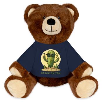 An dir hängen - MiniFeet® RecycelBär® Braun - French Navy - Vorne