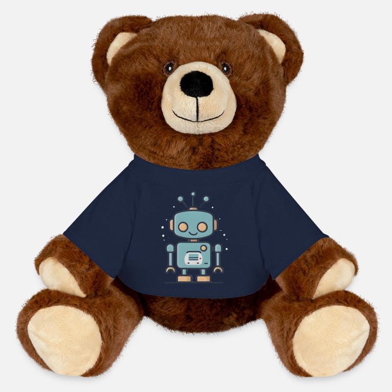 RetroBot - MiniFeet® RecycelBär® Teddy Bear Brown - french navy