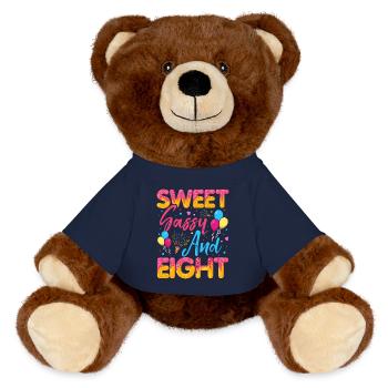 Sweet Sassy And Eight Sprinkles Delicious - MiniFeet® RecycelBär® Braun - French Navy - Vorne