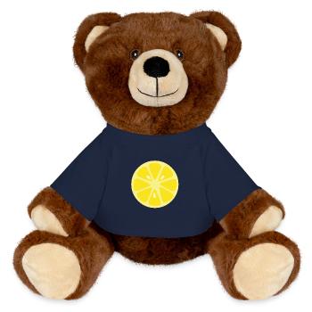 Zitrone - MiniFeet® RecycelBär® Braun - French Navy - Vorne