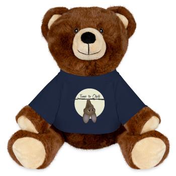 Chauve-souris - Il est temps de se détendre - Nounours RecycelBär® marron - bleu marine - Devant