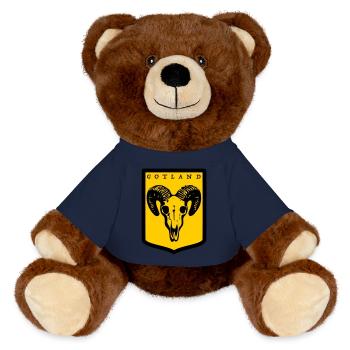 Gotland - MiniFeet® RecycelBär® Braun - French Navy - Vorne