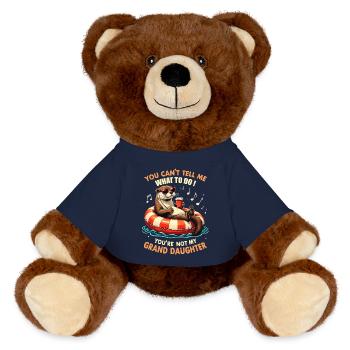 You Are Not My Granddaughter - Nounours RecycelBär® marron - bleu marine - Devant