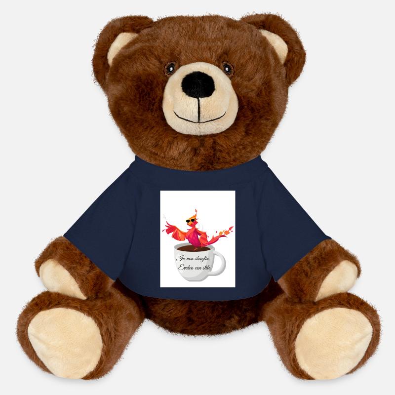 I'm not wrong. I evolve with style. - MiniFeet® RecycelBär® Teddy Bear Brown - french navy