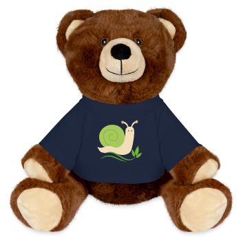 SCHNECKE - MiniFeet® RecycelBär® Braun - French Navy - Vorne