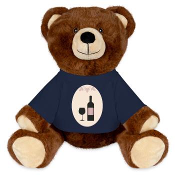 wein - MiniFeet® RecycelBär® Braun - French Navy - Vorne