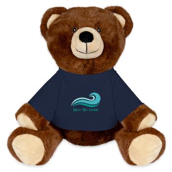 Ozean - MiniFeet® RecycelBär® Braun - French Navy - Vorne