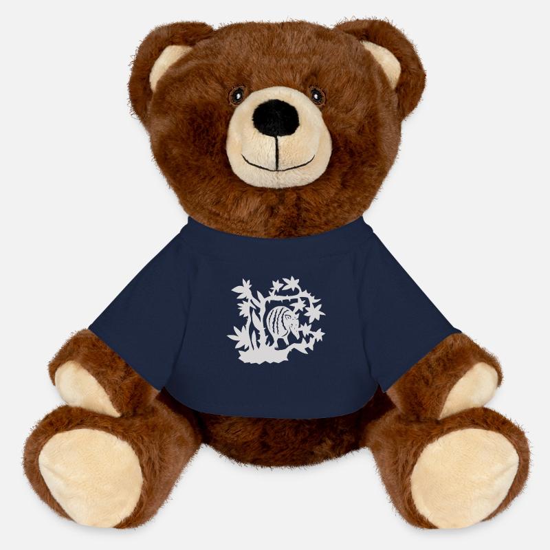 Tatou gris - Nounours RecycelBär® marron - bleu marine
