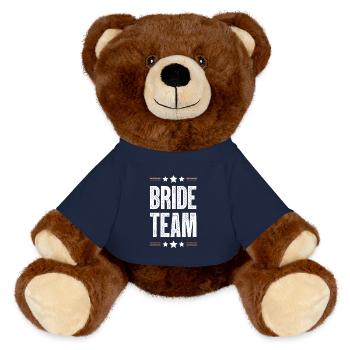Équipe de la mariée - Nounours RecycelBär® marron - bleu marine - Devant