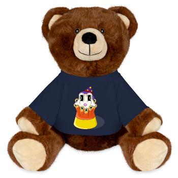 SWEET NIGHT - MiniFeet® RecycelBär® Teddy Bear Brown - french navy - Front