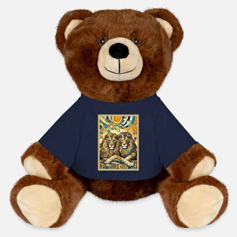 Lions Lion Deux Lions - Nounours RecycelBär® marron - bleu marine