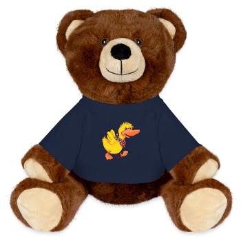 Lisa Schnattchen - Nounours RecycelBär® marron - bleu marine - Devant