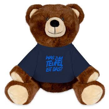 was zum Teufel ist das - MiniFeet® RecycelBär® Braun - French Navy - Vorne