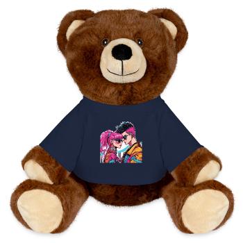 Y2K Fashion - MiniFeet® RecycelBär® Teddy Bear Brown - french navy - Front