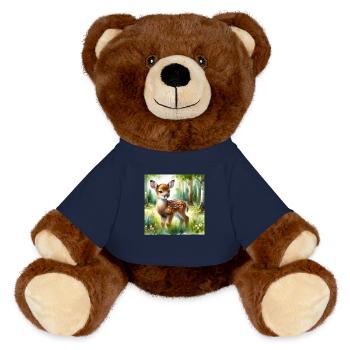 sweet fawn - MiniFeet® RecycelBär® Teddy Bear Brown - french navy - Front