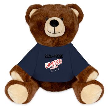 Brother-in-law LIMITED EDITION - MiniFeet® RecycelBär® Teddy Bear Brown - french navy - Front