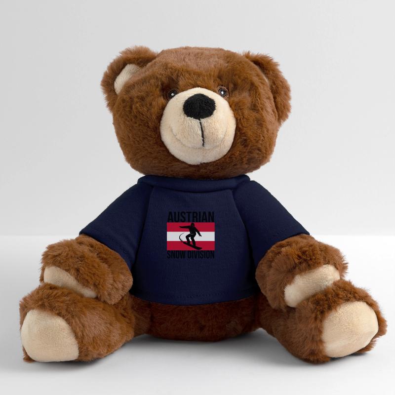 T-shirt de snowboard Austrian Snow Division Nounours RecycelBär® marron