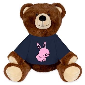 hare - MiniFeet® RecycelBär® Teddy Bear Brown - french navy - Front