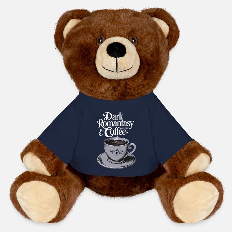 Dark Romantasy & Coffee - MiniFeet® RecycelBär® Teddy Bear Brown - french navy