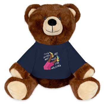 Ces chaussures ne sont pas faites pour la marche / Talons hauts - Nounours RecycelBär® marron - bleu marine - Devant
