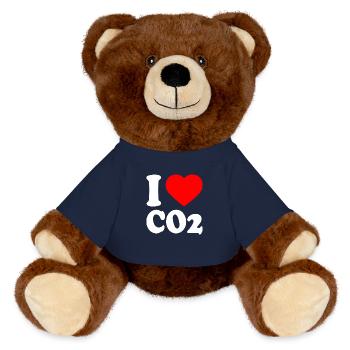 I love co2 - MiniFeet® RecycelBär® marrone - blu navy - Fronte