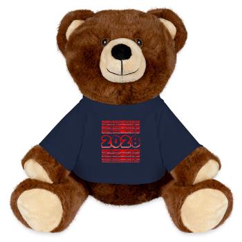 2028 - MiniFeet® RecycelBär® Teddy Bear Brown - french navy - Front