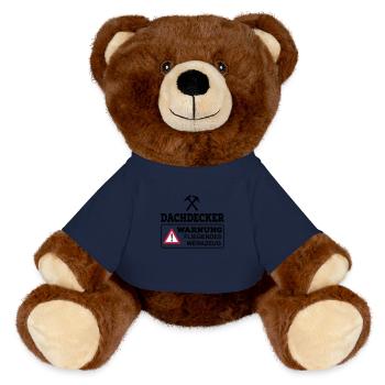 Couvreurs - Nounours RecycelBär® marron - bleu marine - Devant