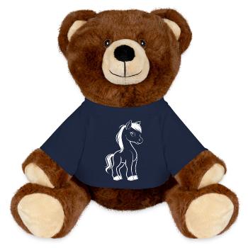 Pony - MiniFeet® RecycelBär® Braun - French Navy - Vorne