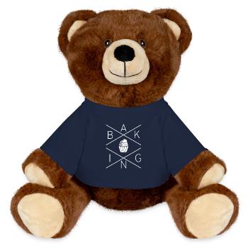 baking - MiniFeet® RecycelBär® Teddy Bear Brown - french navy - Front
