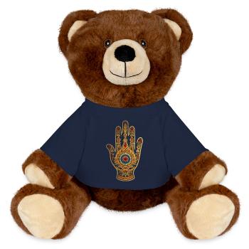 hand of fatima 1 - MiniFeet® RecycelBär® Braun - French Navy - Vorne
