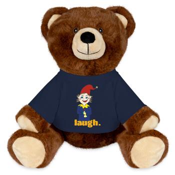 Kasper Laugh - MiniFeet® RecycelBär® Teddy Bear Brown - french navy - Front