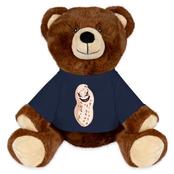 Halloween Erdnuss Erdnüsse - MiniFeet® RecycelBär® Braun - French Navy - Vorne