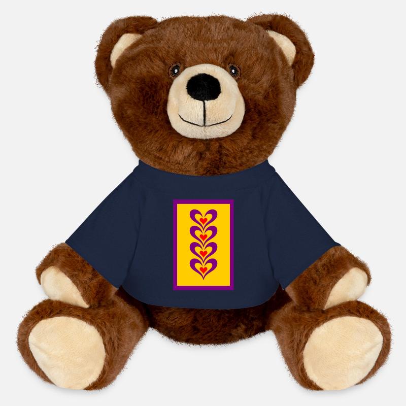 Need More Love - MiniFeet® RecycelBär® Teddy Bear Brown - french navy