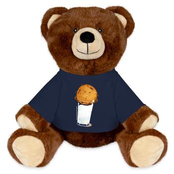 milk'n'cookie - MiniFeet® RecycelBär® Braun - French Navy - Vorne