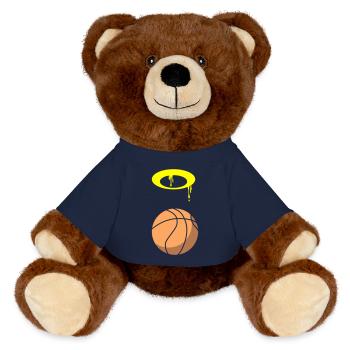 Basket-ball 5 0 03 - Nounours RecycelBär® marron - bleu marine - Devant